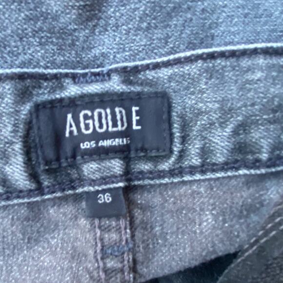 New Agolde Los Angeles Men Denim Rockwell Slim Fit Whiskered Distressed Jeans 36 - Picture 10 of 12
